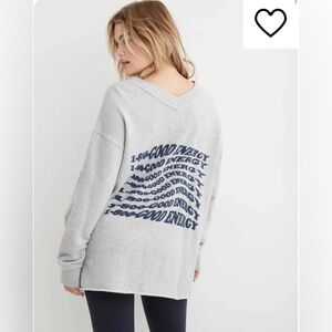 Aerie 800-good energy v neck sweatshirt